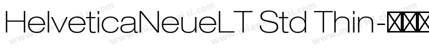 HelveticaNeueLT Std Thin字体转换